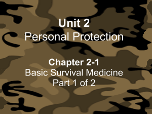 Chpt 2-1 Slides Basic Survival Medicine