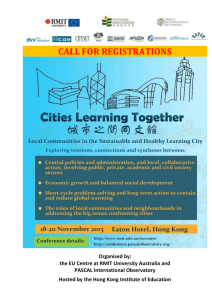Cities Learning Together Precedings, Program and Partners