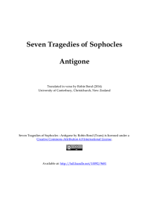 1 - Seven Tragedies of Sophocles - Antigone