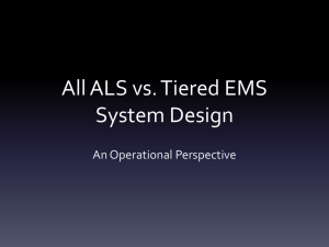 All ALS vs. Tiered EMS System Design