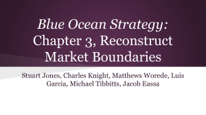 Blue Ocean Strategy: Chapter 3, Reconstruct Market Boundaries