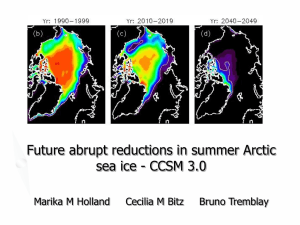 Artic Sea Ice - Atmospheric and Oceanic Sciences