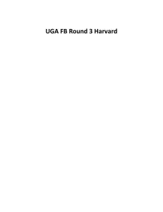 UGA FB Round 3 Harvard