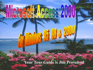 MicroSoft Access 97