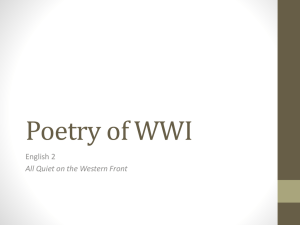 Poetry of WWI