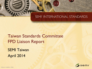 Taiwan Liaison Report for FPD_April_ 2014