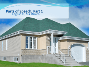 Parts of Speech, Part 1