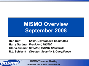 Intro to MISMO Sept 2008