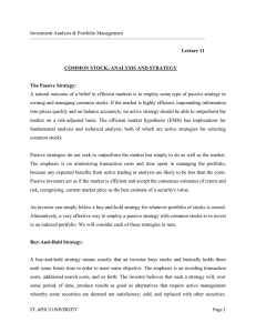 Investment Analysis & Portfolio Management Lecture 11 COMMON