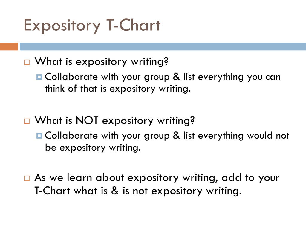 what is the definition of expository writing
