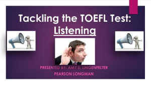 TOEFL Preparation- Listening