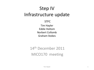 Step IV Infrastructure