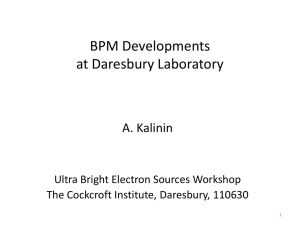 BPM Development at Daresbury laboratory