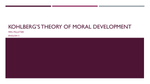 Kohlberg's Theory of Moral Development