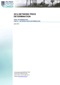 2014 Network Price Determination * Part B * Network Price