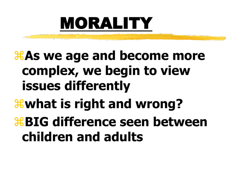 Describe What Morality Means