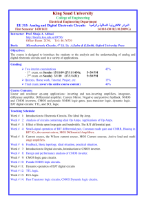 Book: Microelectronic Circuits, 4 th Ed. By A.Sedra & K.Smith, Oxford