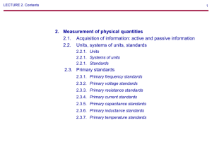 Measurement Theory Principles