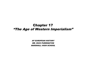 Chapter 26 “The West and the World” 1850-1910