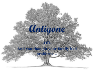 Antigone Background Info