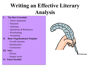 Writing Effective Essays