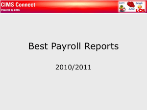 Payroll Best Reports