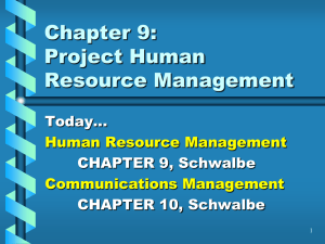 Project Human Resource and Communication Management