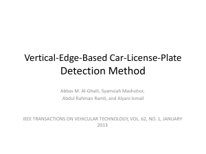 Vertical-Edge-Based Car-License