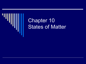 Chapter 10.4 Changes of State
