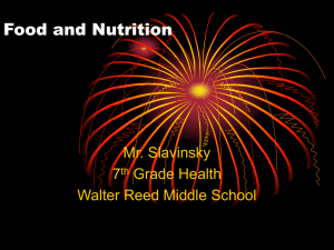 Food and Nutrition - Mr. Slavinsky's Wiki