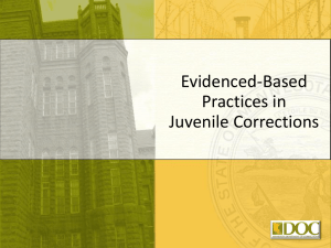 Evidenced-Based Practice in Corrections