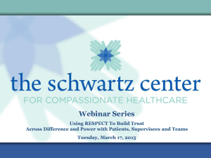 View Presentation - The Schwartz Center for Compassionate