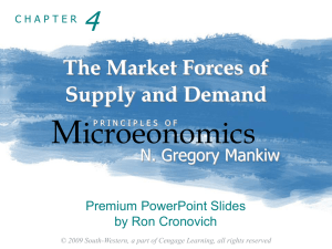 The Market Forces of Supply and Demand