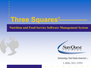 Nutrition and Food Service Software Management System