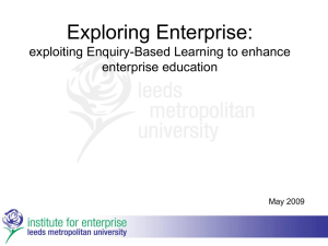 exploiting enquiry-based learning to enhance