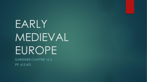 EARLY MEDIEVAL EUROPE