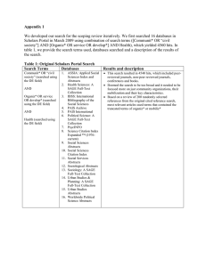 Appendix 1 We developed our search for the scoping review