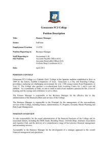 Position Description - Genazzano FCJ College