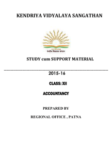 Accountancy Study Material Class XII 2015-16