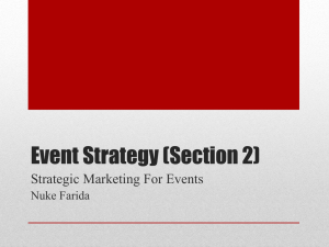 Strategic Marketing For Events - Official Site of NUKE FARIDA