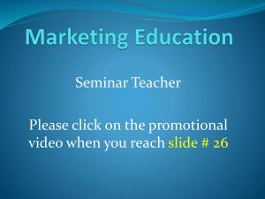 Marketing Education - Loudoun County Public Schools