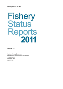 Fishery Status Reports 2011 - Northern Territory Government