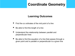 v) Coordinate Geometry - Student - school