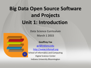 Big Data Open Source Software and Projects Introduction