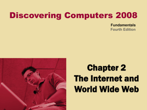 Chapter 2 The Internet and WWW