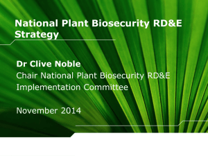 National Plant Biosecurity RD&E Strategy
