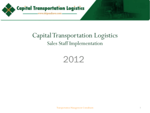 Who is CTL? - Capital Transportation Logistics