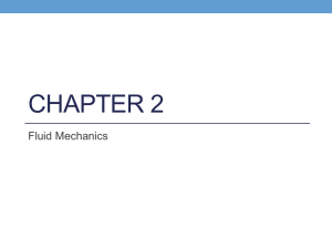 Physics 21 Chapter 2 (Fluid Mechanics)