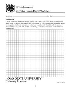 Vegetable Garden Worksheet PDF - Iowa State University Extension