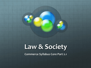 Law & Society - Study Is My Buddy 2015